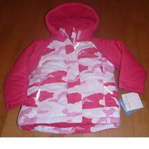 Toddler Girls Falls Creek Fleece Lined Parka Winter Coat Hood Size 2T 3T NWT